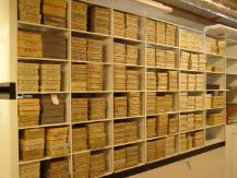 Archives in one of the new strongrooms